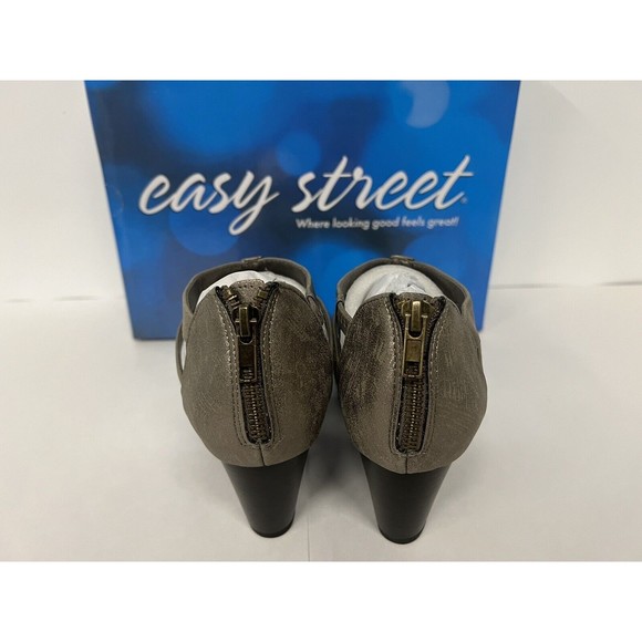 Easy Street Sandals Pewter Met Amaze 6WW - Picture 3 of 7